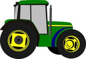 clipart of Country tractor vehicle