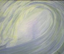 Waves on the painting