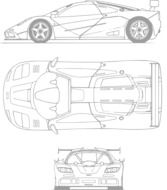 drawing of ferrari car transportation plan