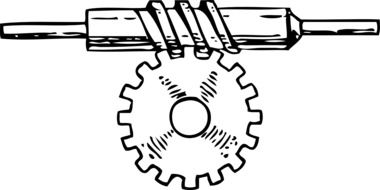 Horizontal gear in motion
