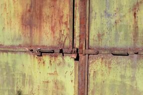 iron metal old doors, industrial