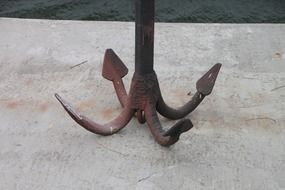iron old anchors