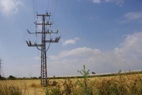 high-voltage power line cable