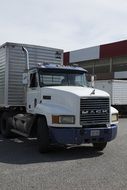 a side view of the front of the truck