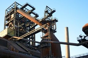 Blast furnace, production of iron, czech, ostrava, vysoká pec