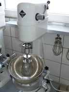 Professional stand mixer in kitchen