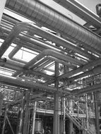 Metal structures in the port