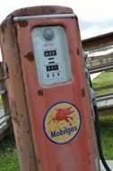 antique old gas pump