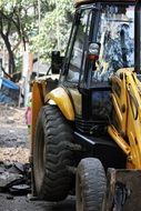 Big yellow bulldozer