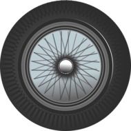 Picture of automobile wheel