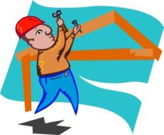 construction workers drawing