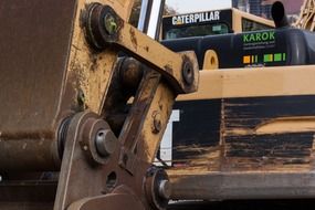 excavators on a construction site