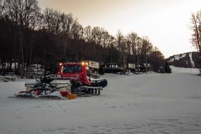 plow truck at work