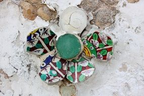 mosaic ornament on the wall