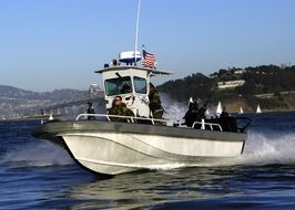 fast military navy training boat