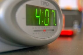 time on electronic clock