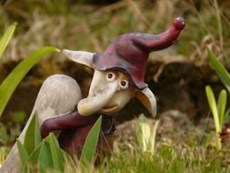 garden figurine in the form of a gnome