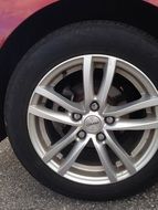 tire and wheel rim car