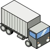 drawing of transportation truck