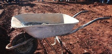 Wheelbarrow for the work