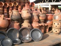 pottery from clay