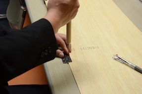 Working with a screw
