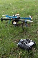 radio-controlled drone on grass