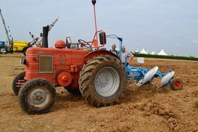 old agriculture tractor