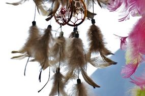 Dreamcatcher with feathers