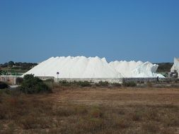 Salzberg salt mountain white