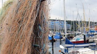 fishing net at port