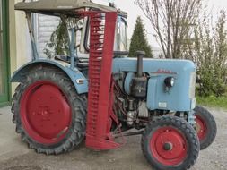 neat tractor on the farm