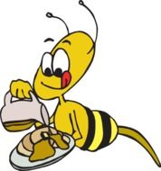 yellow insect as a colorful illustration