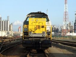 locomotive on a railway in Belgium