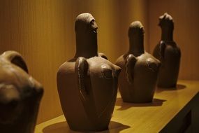 ancient anthropomorphic clay vases