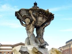 old statue in the street