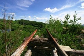 end of old railway