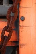 rusty steel chain