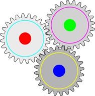 gears wheels drawing