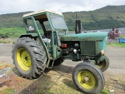 old farm tractor