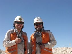 workers at the mine