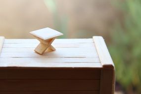 Wooden craft of miniature table