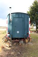 trailer in the forest