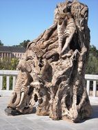 work of art wooden sculpture
