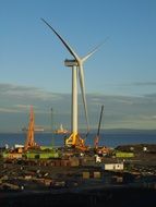 wind turbine in the sea