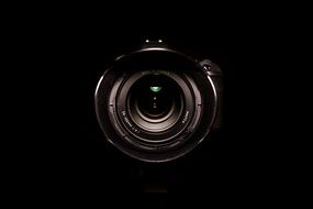 camera lens in the dark