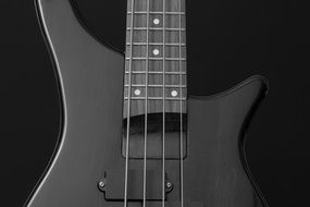 black bass guitar