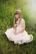 Child on the grass