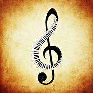 music, clef, piano, keys,note