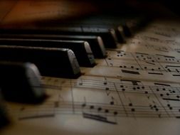 music piano keys